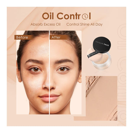 Focallure Matte Setting Loose Powder, Waterproof, Oil-Control, 7g, FA-15 - Image 6