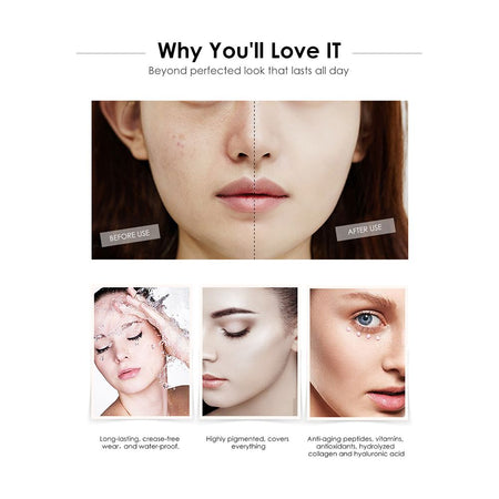 Focallure Full Coverage Concealer, Waterproof, High-Pigment, 4g, FA-58 - 02 Light Cream - Image 3