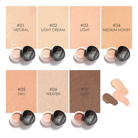 Focallure Full Coverage Concealer, Waterproof, High-Pigment, 4g, FA-58 - 02 Light Cream - Image 5