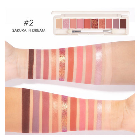 Focallure Uptown Girls 10 Color Eyeshadow Palette, FA-158 - 02 Sakura in Dream - Image 3