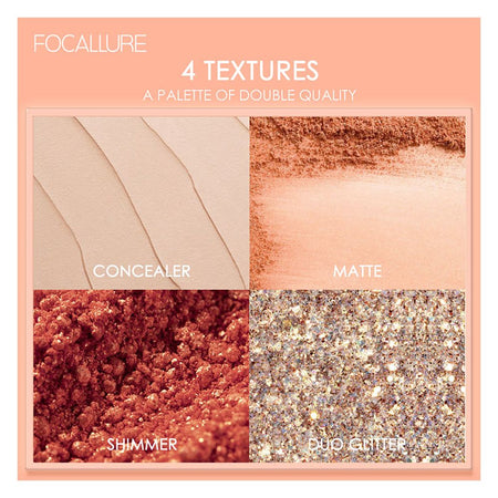 Focallure Uptown Girls 10 Color Eyeshadow Palette, FA-158 - 02 Sakura in Dream - Image 6