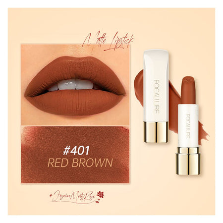 Focallure Pure Matte Lipstick, FA-203 - 401 Red Brown - Main Image