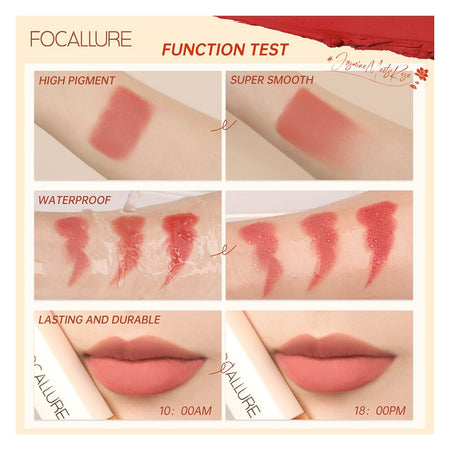 Focallure Pure Matte Lipstick, FA-203 - 401 Red Brown - Image 2