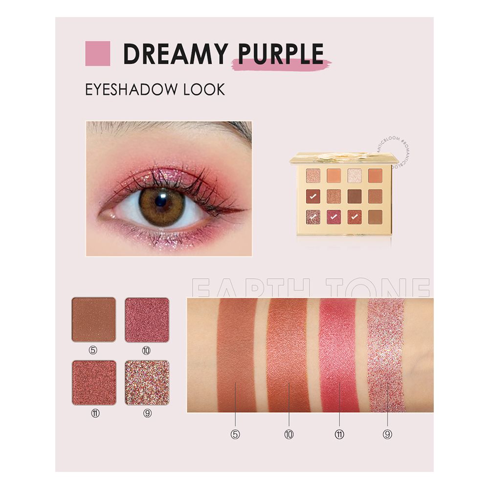 Focallure Jasmine 12 Pan Eyeshadow Palette, FA-321 - Image 4