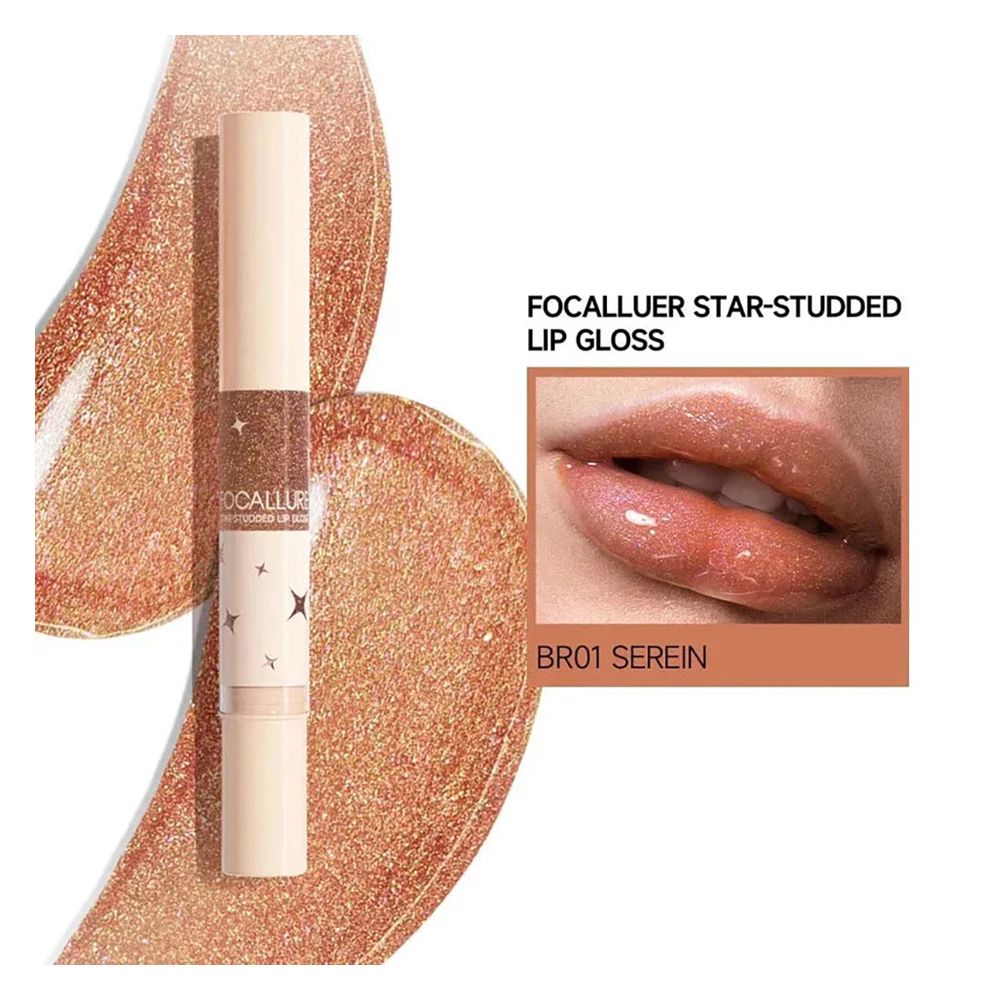 Focallure Star Studded Lip Gloss, 3g, FA-L27 - BR01 Serein - Main Image