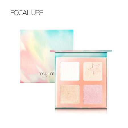 Focallure Super Star Highlighter Palette, 4 Pigmented shades, FA-63 - Main Image