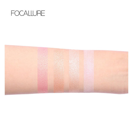 Focallure Super Star Highlighter Palette, 4 Pigmented shades, FA-63 - Image 5