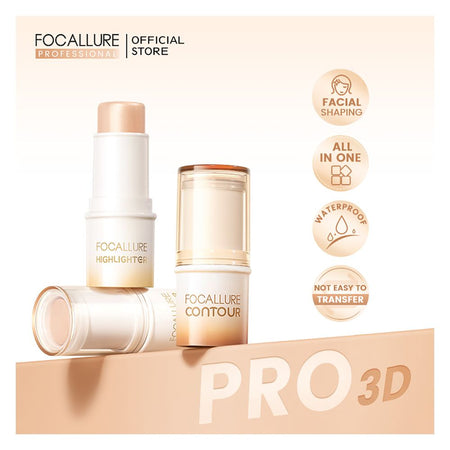 Focallure Dewy Glow Cream Highlighter Stick, Waterproof, HG-01 - Main Image
