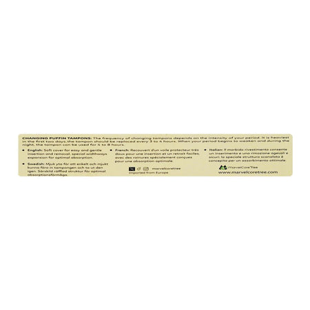 Puffin Tampons, Normal, 8-Pack - Image 2