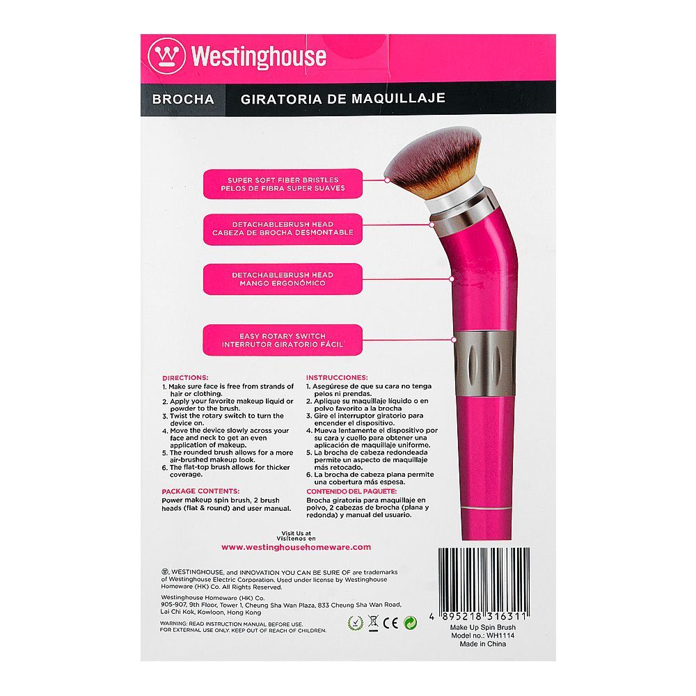 Westinghouse Makeup Spin Brush, WH-1114 - Image 4