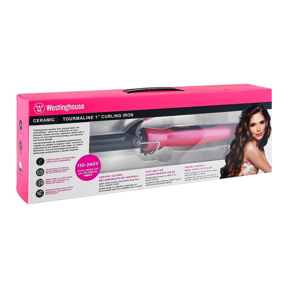 Westinghouse Ceramic Tourmaline 1" Curling Iron, WH-1124 - Image 2