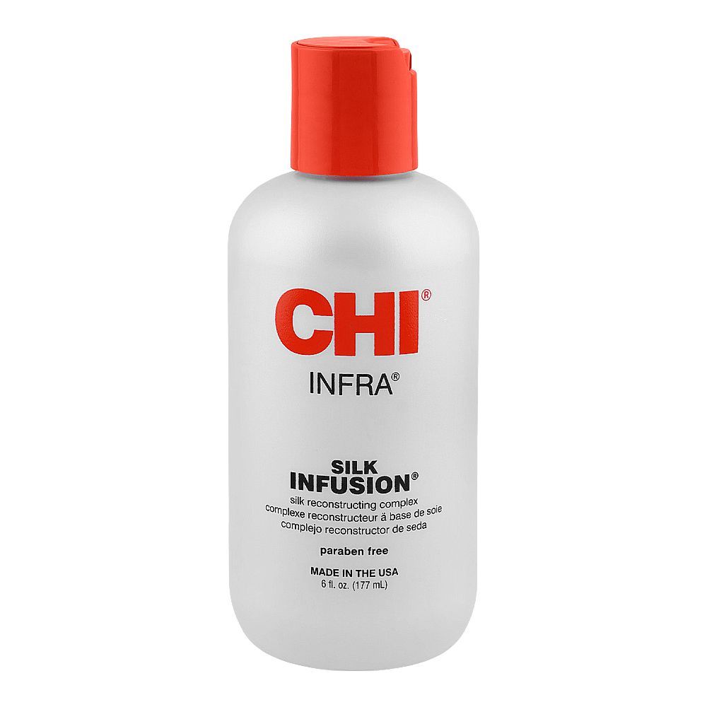 CHI Infra Silk Infusion Strengthen & Protect Leave-In Treatment, Sulphate & Paraben Free, 177ml - Main Image