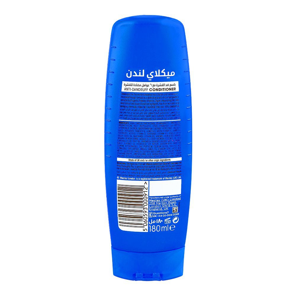 Meclay London Anti Dandruff Hexa Active Complex Conditioner, For All Hair Types, 180ml - Image 2