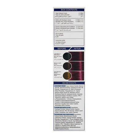 Cosmo No Ammonia Safe & Easy Permanent Hair Color - Salon Quality Hair Color, 4.6 Burgundy - Image 2