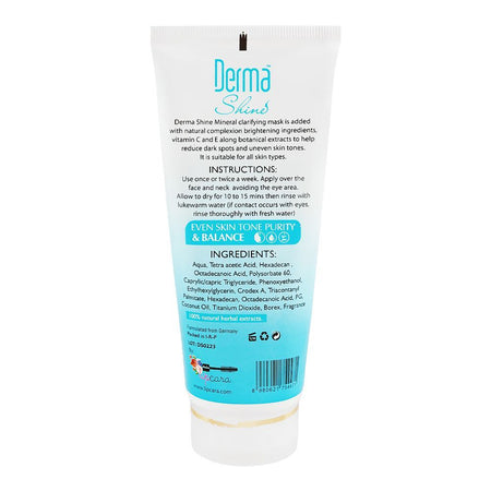 Derma Shine Mineral Face Mask, Smoothing & Hydrating, Clears Pores, For All Skin Types, 200g - Image 2