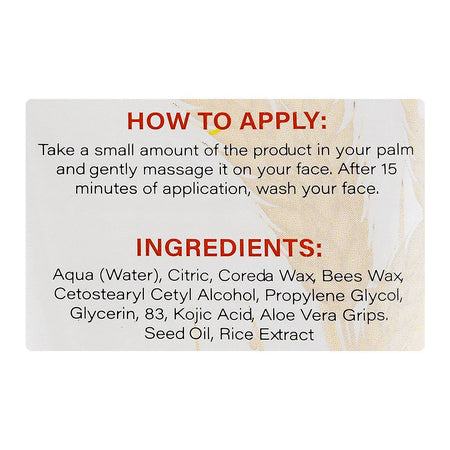 Derma Shine Rice Face Scrub, 120ml - Image 3