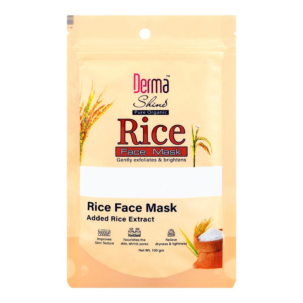 Derma Shine Rice Face Mask, 100g - Main Image