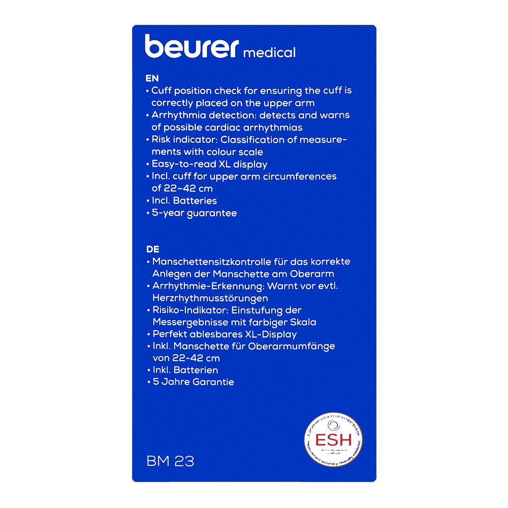 Beurer Blood Pressure Monitor, BM-23 - Image 4