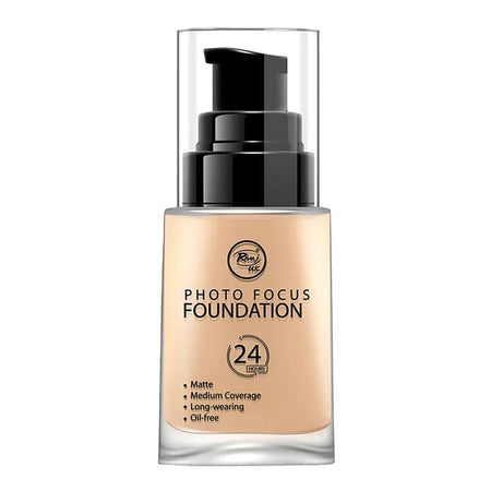 Rivaj UK Photo Focus Liquid Foundation, Matte, Medium Coverage, Oil Free, Long Lasting, 30ml, No. 03 - Main Image