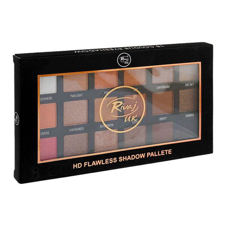 Rivaj UK HD Flawless Eyeshadow Palette, 18 Shades, No. 02 - Image 2