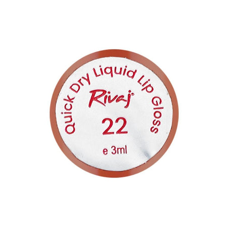 Rivaj UK Quick Dry Lip Gloss, 3ml, No. 22 - Image 3