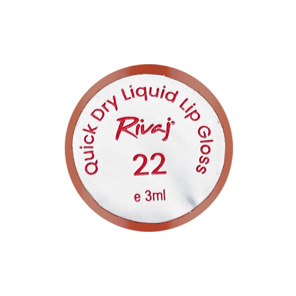 Rivaj UK Quick Dry Lip Gloss, 3ml, No. 22 - Image 3