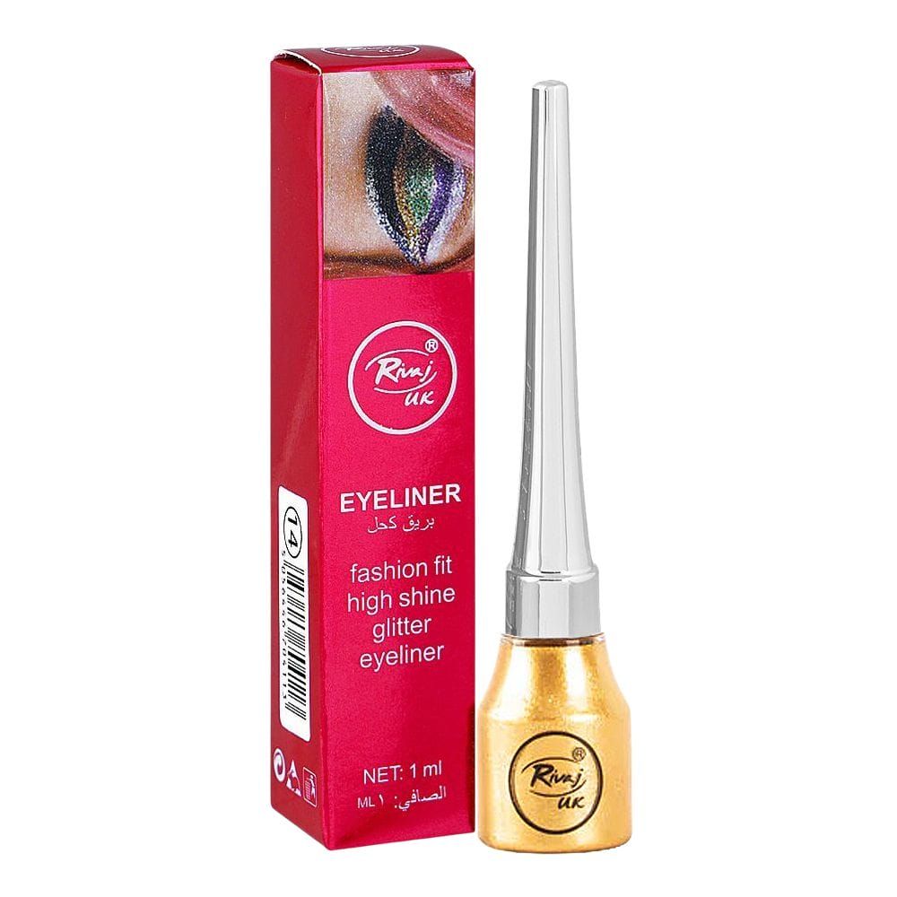 Rivaj UK Fashion Fit Glitter Eyeliner, 1ml, No. 05 - Main Image