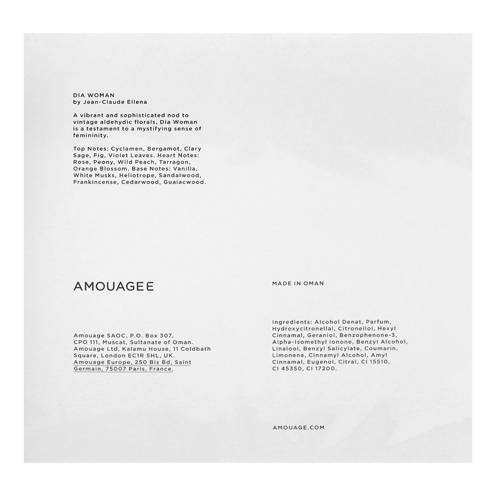 Amouage Dia, Eau de Parfum, For Women, 100ml - Image 4