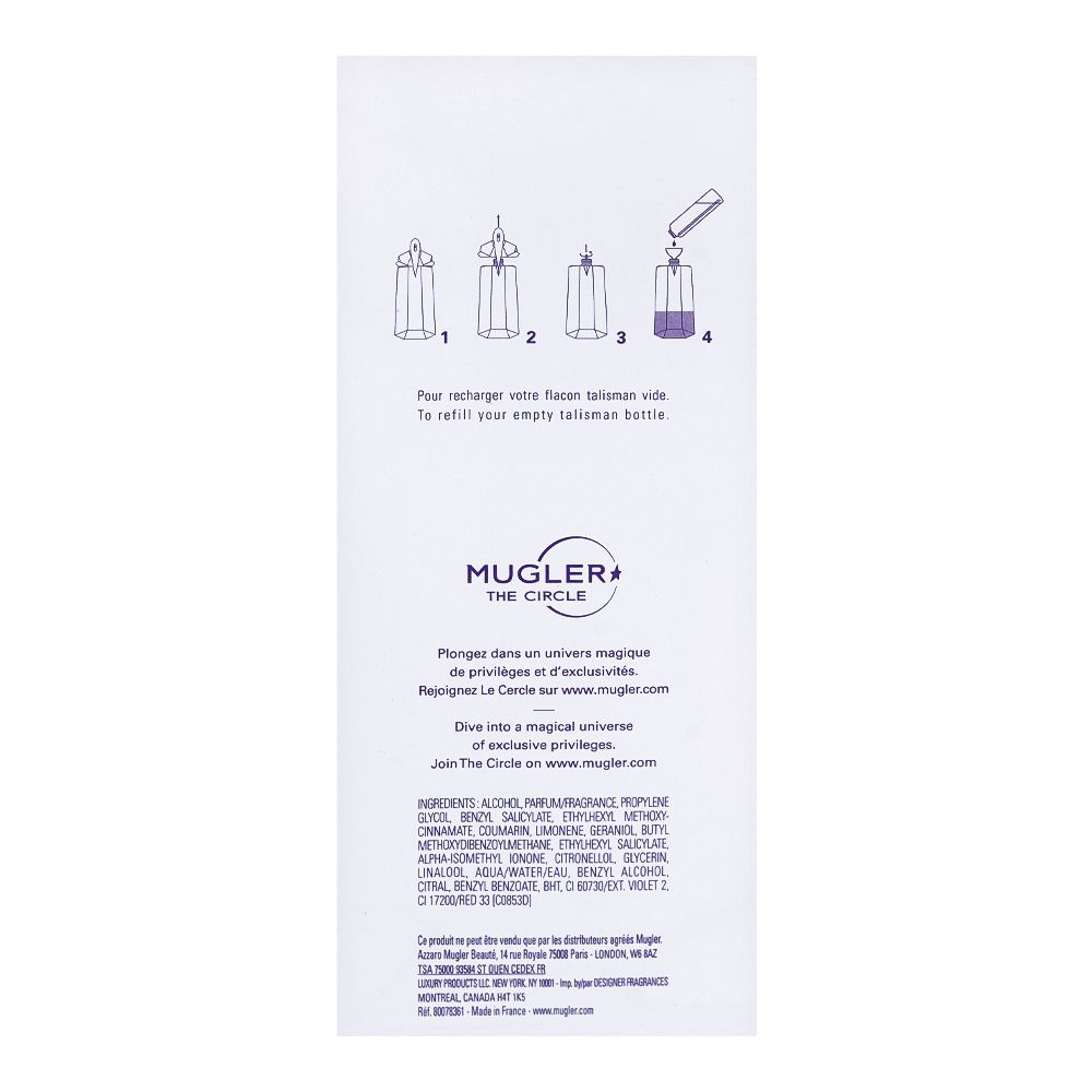 Thierry Mugler Flacon Recharge Refill Bottle, For Men, 100ml - Image 2