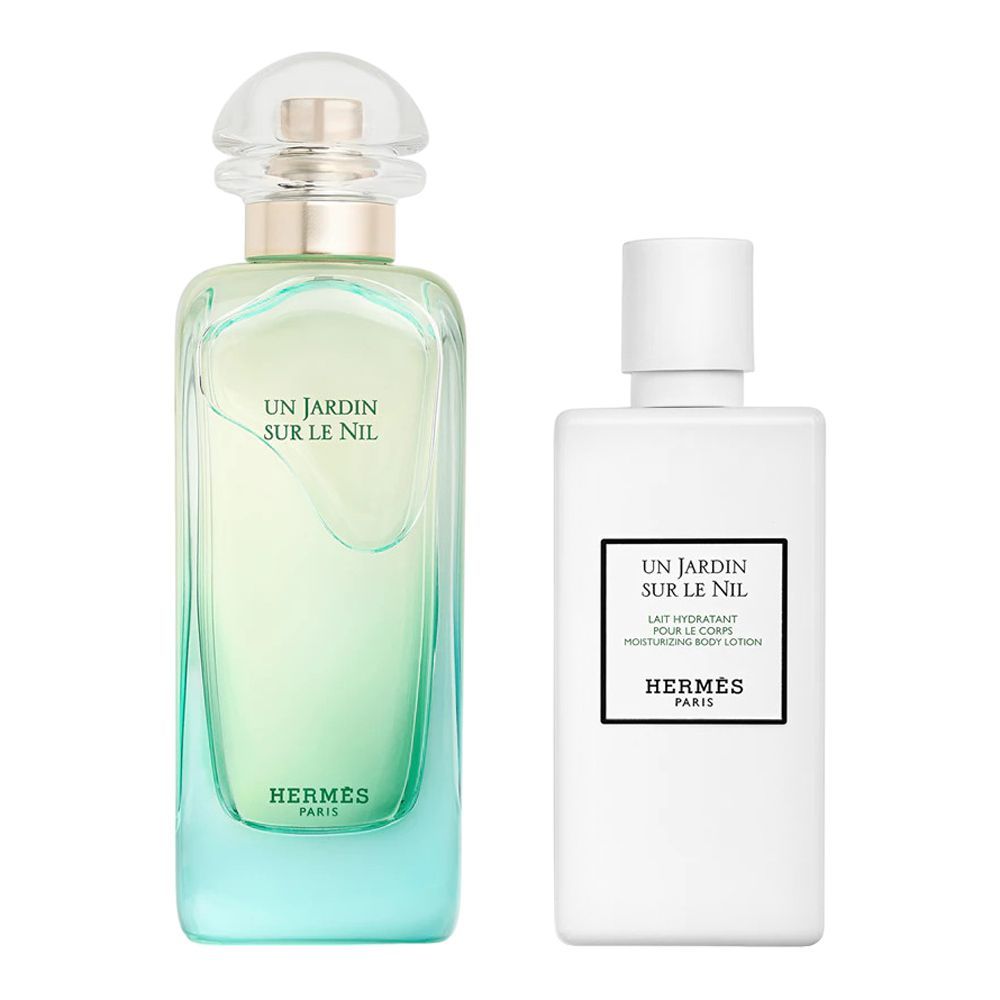 Hermes Un Jardin Sur Le Nil Gift Set: 100ml Eau de Toilette & 80ml Body Lotion, For Women, 2-Pack - Main Image