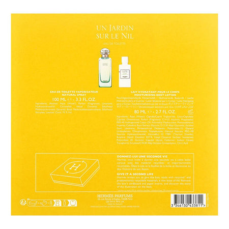 Hermes Un Jardin Sur Le Nil Gift Set: 100ml Eau de Toilette & 80ml Body Lotion, For Women, 2-Pack - Image 3