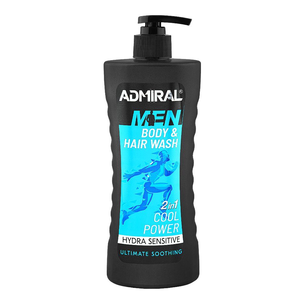 Admiral Men Hydra Sensitive Cool Power 2in1 Body & Hair Wash, 400ml - Main Image