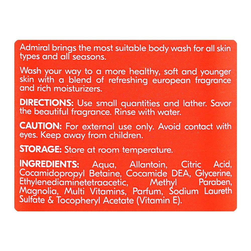 Admiral Men Hydra Sensitive Dark Knight 2in1 Body & Hair Wash, 400ml - Image 3