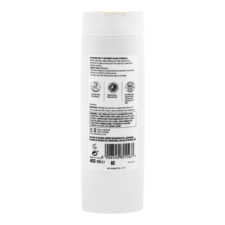 Pantene Active Pro-V Classic Clean Shampoo, For Normal & Mixed Hair, 400ml - Image 2
