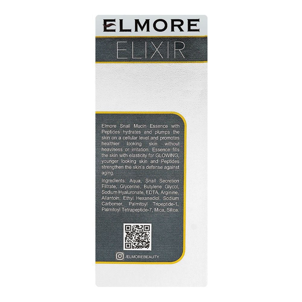 Elmore Elixir Snail Mucin 95% + Peptide Glow Skin Repair Face Serum, For All Skin Types, 30ml - Image 4