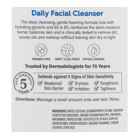 Cetaphil Daily Facial Cleanser Face Wash, For Combination To Oily, Sensitive Skin, 591ml - Image 3