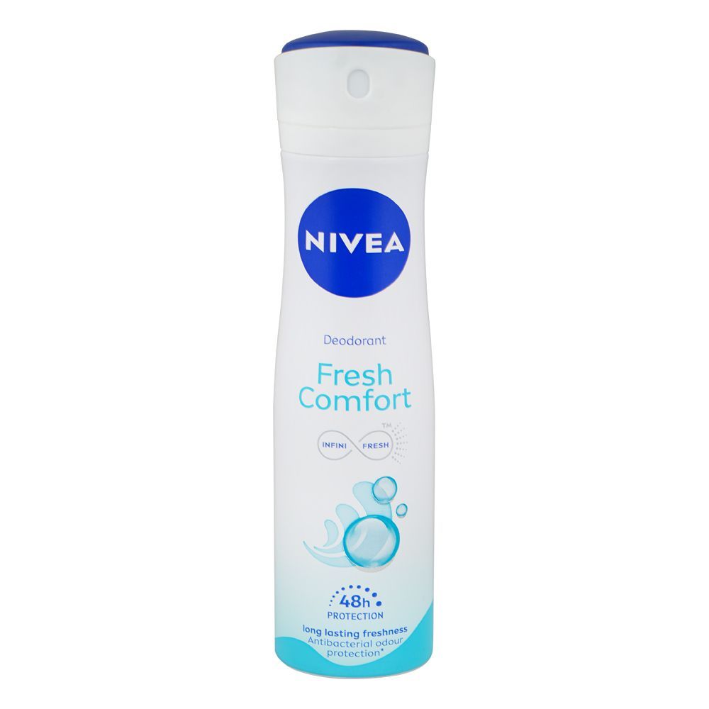 Nivea Fresh Comfort Infini Fresh Body Spray, 48H Long-Lasting Freshness, 150ml - Main Image
