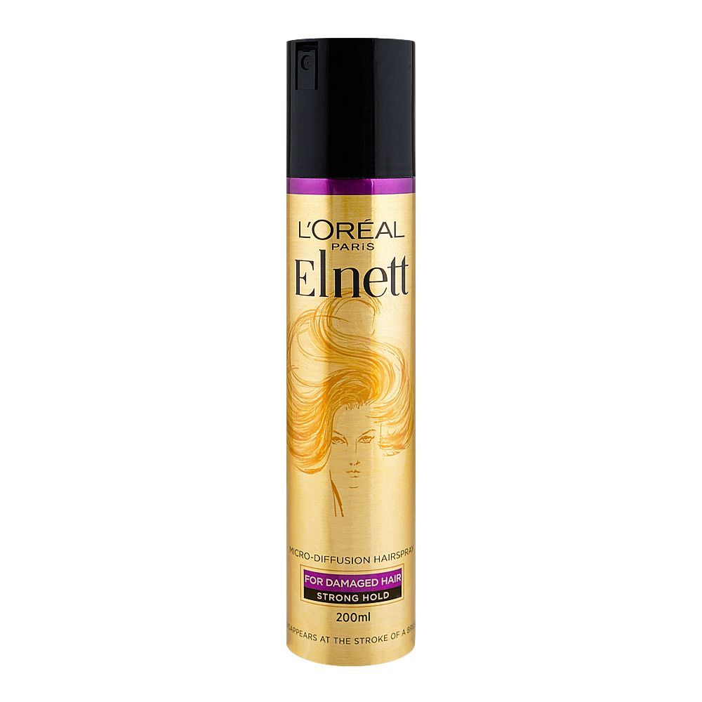L'oreal Paris Elnett Micro-Diffusion Hair Spray, Strong Hold, For Damaged Hair, 200ml - Main Image