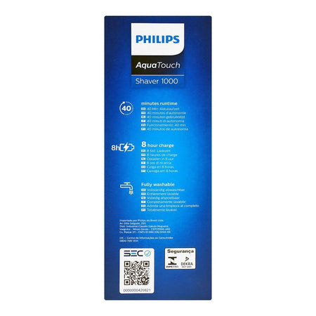 Philips Aqua Touch 1000 One Touch Open Cordless Shaver, 40 Minutes Run Time, Washable, S1121/40 - Image 5