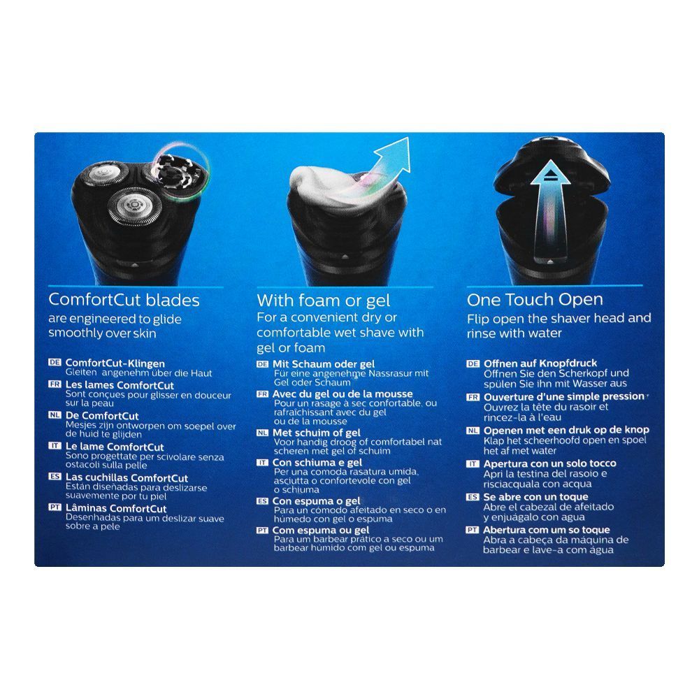 Philips Aqua Touch 1000 One Touch Open Cordless Shaver, 40 Minutes Run Time, Washable, S1121/40 - Image 4