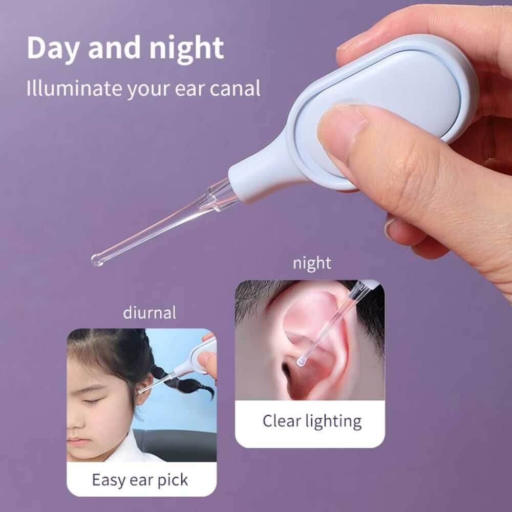LMLTOP 3-in-1 LED Light Earwax Removal Tool & Earpick Cleaner, SY523 - Image 2