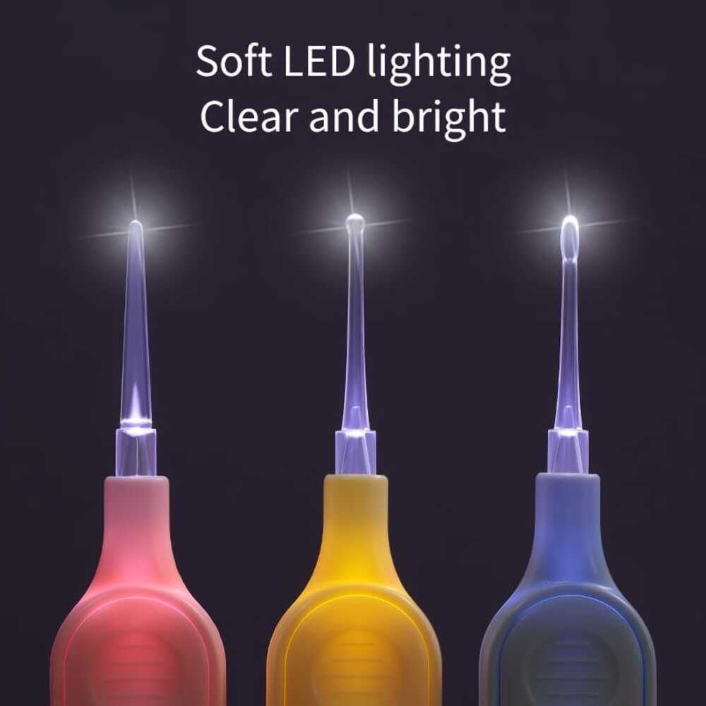 LMLTOP 3-in-1 LED Light Earwax Removal Tool & Earpick Cleaner, SY523 - Image 4