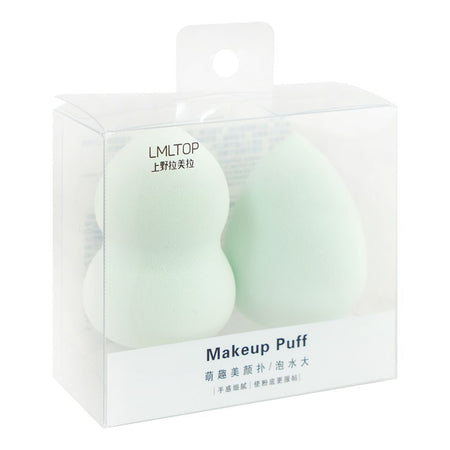 Lmltop Makeup Puff & Blender Sponge Set, Light Green, 2-Pack, A80070 - Main Image