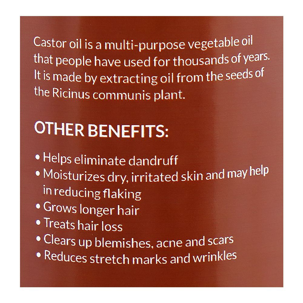 Au Naturel Castor Oil, For Hair, Nails & Skin, 250ml - Image 3