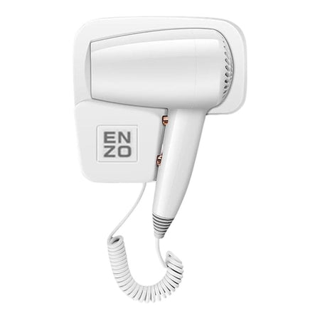 ENZO Professional Wall Mounted Hair Dryer, Compact, Lightweight, Hot & Cold, Auto Shut-Off, EN-6005 - Main Image