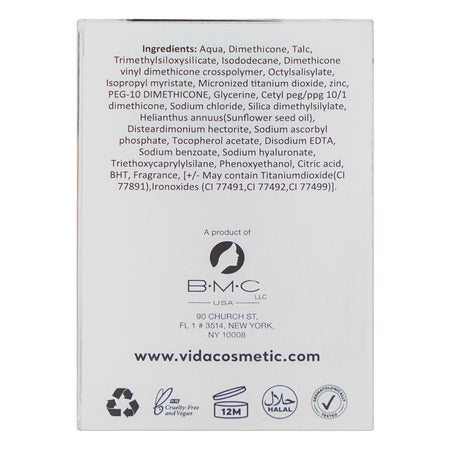Vi'da New York Tinted Moisturizer with Vitamin C & Sunflower Oil, SPF 25, 20ml, 106 Neutral - Image 5
