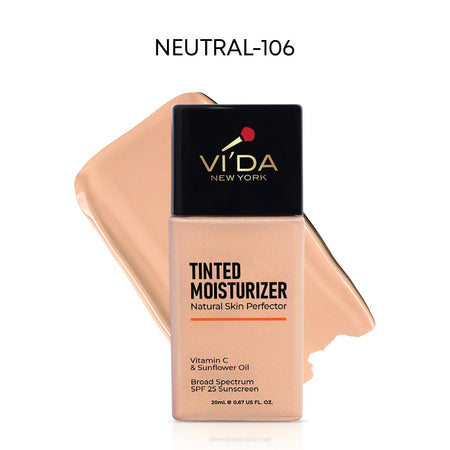 Vi'da New York Tinted Moisturizer with Vitamin C & Sunflower Oil, SPF 25, 20ml, 106 Neutral - Main Image
