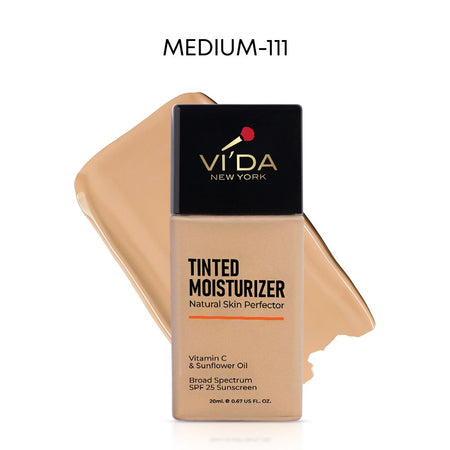 Vi'da New York Tinted Moisturizer with Vitamin C & Sunflower Oil, SPF 25, 20ml, 111 Medium - Main Image