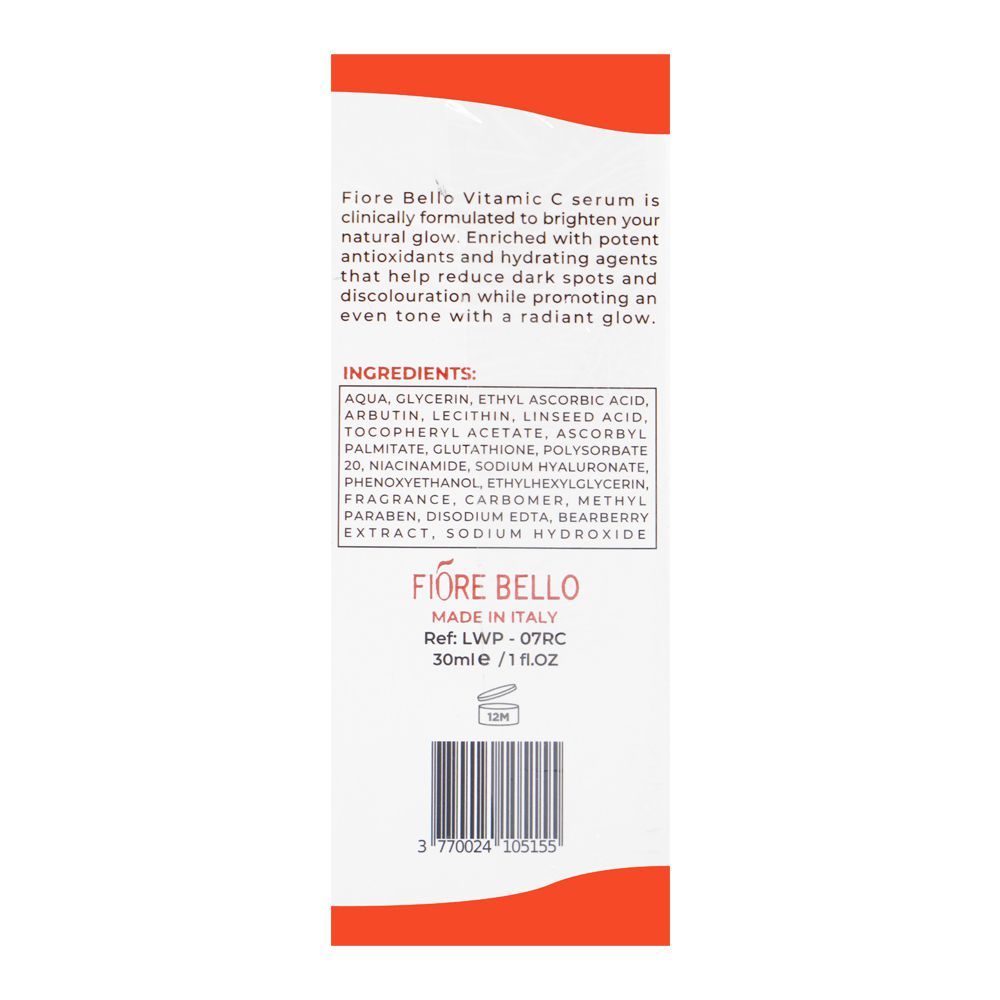 Fiore Bello Brightening Vitamin C Serum, 30ml - Image 3
