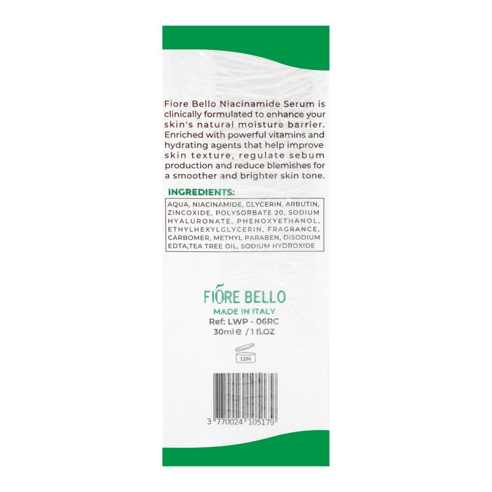 Fiore Bello Niacinamide 10%+Zinc 1% Serum, Blemish & Sebum Control, 30ml - Image 3